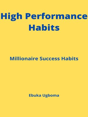 cover image of High Performance Habits